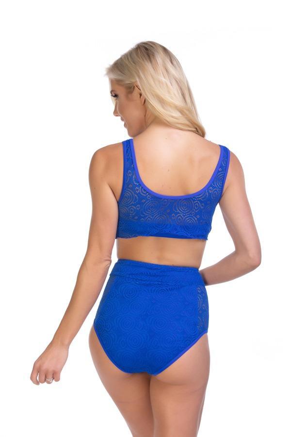 Blue Two Piece Lace Bikini