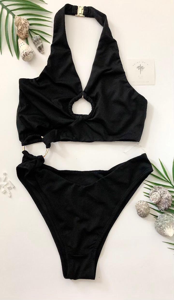 Black One Piece Swim